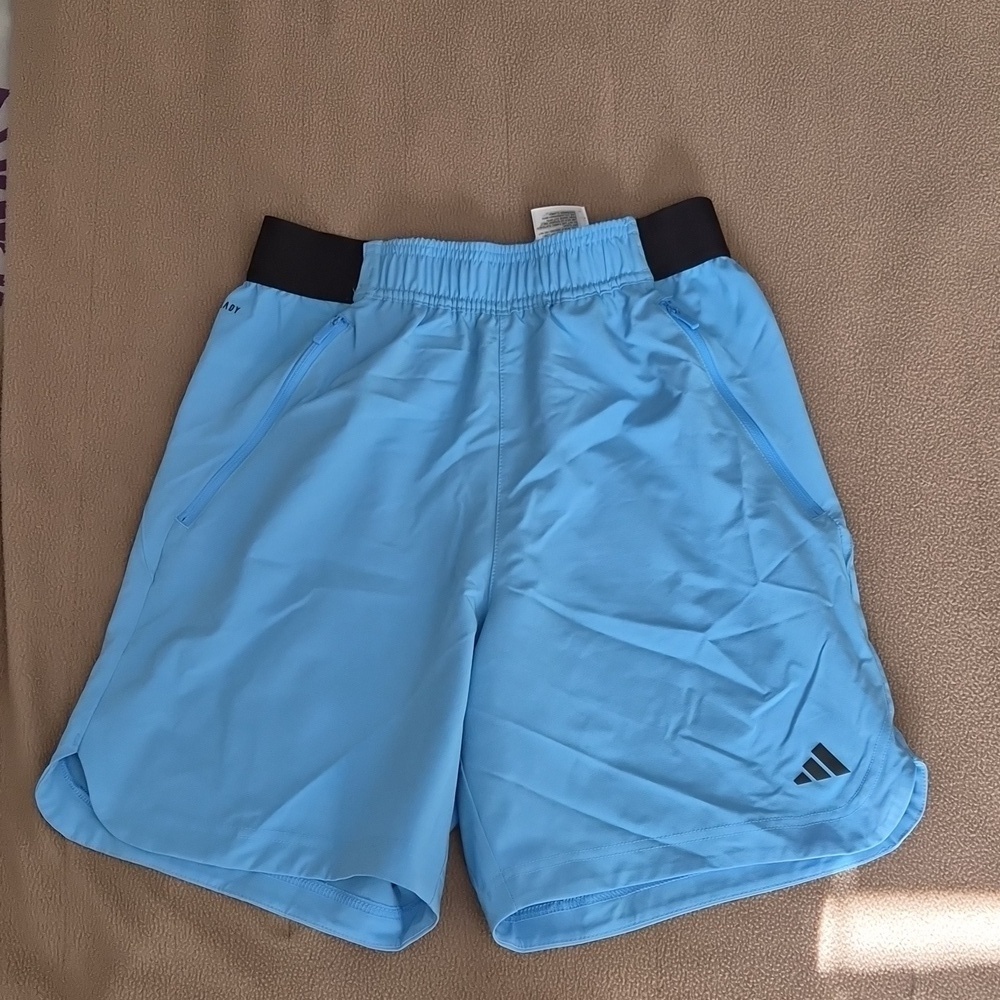 Adidas Men’s Axis Training Shorts XS Blue AEROREADY 7” Inseam NWT